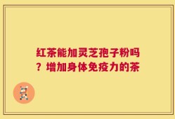 红茶能加灵芝孢子粉吗？增加身体免疫力的茶