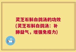 灵芝石斛白鸽汤的功效(灵芝石斛白鸽汤：补肺益气，增强免疫力)