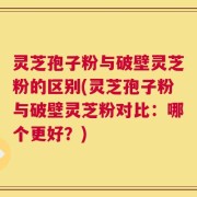 灵芝孢子粉与破壁灵芝粉的区别(灵芝孢子粉与破壁灵芝粉对比：哪个更好？)