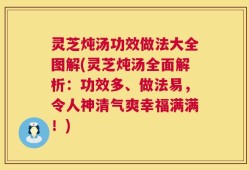 灵芝炖汤功效做法大全图解(灵芝炖汤全面解析：功效多、做法易，令人神清气爽幸福满满！)