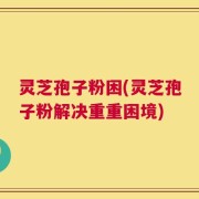 灵芝孢子粉困(灵芝孢子粉解决重重困境)