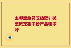 去哪里给灵芝破壁？破壁灵芝孢子粉产品哪家好