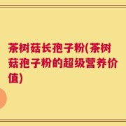 茶树菇长孢子粉(茶树菇孢子粉的超级营养价值)