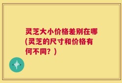 灵芝大小价格差别在哪(灵芝的尺寸和价格有何不同？)