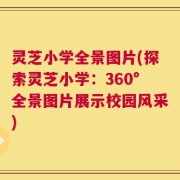 灵芝小学全景图片(探索灵芝小学：360°全景图片展示校园风采)