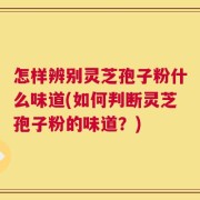 怎样辨别灵芝孢子粉什么味道(如何判断灵芝孢子粉的味道？)