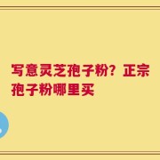 写意灵芝孢子粉？正宗孢子粉哪里买