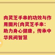 肉灵芝手串的功效与作用图片(肉灵芝手串：助力身心健康，传承中华民间智慧