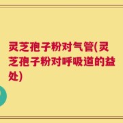 灵芝孢子粉对气管(灵芝孢子粉对呼吸道的益处)