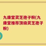 九康堂灵芝孢子粉(九康堂推荐顶级灵芝孢子粉)