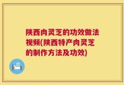 陕西肉灵芝的功效做法视频(陕西特产肉灵芝的制作方法及功效)