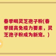 春季喝灵芝孢子粉(春季提高免疫力要素，灵芝孢子粉成为新宠。)