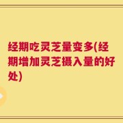 经期吃灵芝量变多(经期增加灵芝摄入量的好处)