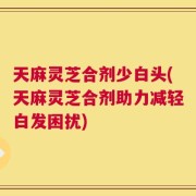 天麻灵芝合剂少白头(天麻灵芝合剂助力减轻白发困扰)