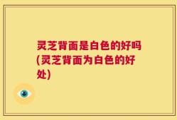 灵芝背面是白色的好吗(灵芝背面为白色的好处)