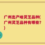 广州出产啥灵芝品种(广州灵芝品种有哪些？)