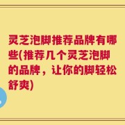 灵芝泡脚推荐品牌有哪些(推荐几个灵芝泡脚的品牌，让你的脚轻松舒爽)