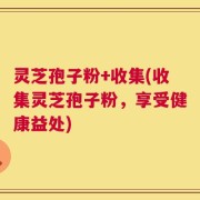 灵芝孢子粉+收集(收集灵芝孢子粉，享受健康益处)