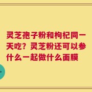 灵芝孢子粉和枸杞同一天吃？灵芝粉还可以参什么一起做什么面膜