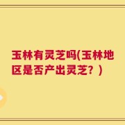 玉林有灵芝吗(玉林地区是否产出灵芝？)
