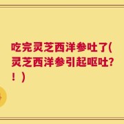 吃完灵芝西洋参吐了(灵芝西洋参引起呕吐？！)