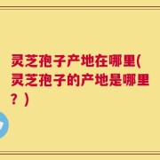 灵芝孢子产地在哪里(灵芝孢子的产地是哪里？)