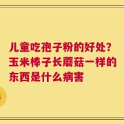 儿童吃孢子粉的好处？玉米棒子长蘑菇一样的东西是什么病害