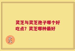灵芝与灵芝孢子哪个好吃点？灵芝哪种最好