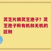 灵芝片跟灵芝孢子？灵芝孢子粉有机和无机的区别