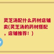 灵芝汤配什么药材店铺卖(灵芝汤的药材搭配，店铺推荐！)