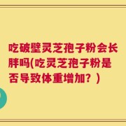 吃破壁灵芝孢子粉会长胖吗(吃灵芝孢子粉是否导致体重增加？)