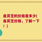 盘灵芝的价格是多少(盘灵芝价格，了解一下！)