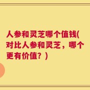 人参和灵芝哪个值钱(对比人参和灵芝，哪个更有价值？)