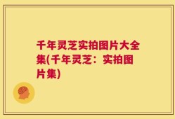 千年灵芝实拍图片大全集(千年灵芝：实拍图片集)