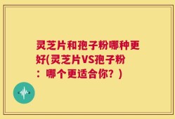 灵芝片和孢子粉哪种更好(灵芝片VS孢子粉：哪个更适合你？)