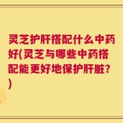 灵芝护肝搭配什么中药好(灵芝与哪些中药搭配能更好地保护肝脏？)