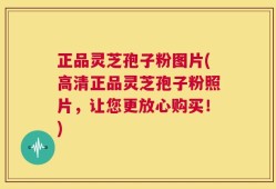 正品灵芝孢子粉图片(高清正品灵芝孢子粉照片，让您更放心购买！)
