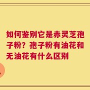如何鉴别它是赤灵芝孢子粉？孢子粉有油花和无油花有什么区别