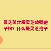 灵芝菌丝粉灵芝破壁孢子粉？什么是灵芝孢子
