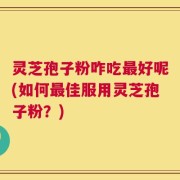 灵芝孢子粉咋吃最好呢(如何最佳服用灵芝孢子粉？)