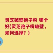 灵芝破壁孢子粉 哪个好(灵芝孢子粉破壁，如何选择？)