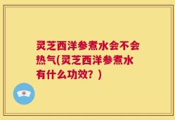 灵芝西洋参煮水会不会热气(灵芝西洋参煮水有什么功效？)