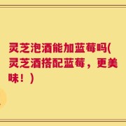 灵芝泡酒能加蓝莓吗(灵芝酒搭配蓝莓，更美味！)