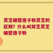 灵芝破壁孢子和灵芝的区别？什么叫双芝灵芝破壁孢子粉