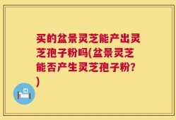 买的盆景灵芝能产出灵芝孢子粉吗(盆景灵芝能否产生灵芝孢子粉？)