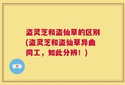 盗灵芝和盗仙草的区别(盗灵芝和盗仙草异曲同工，如此分辨！)