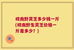 皖南野灵芝多少钱一斤(皖南野生灵芝价格一斤是多少？)