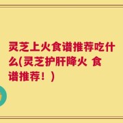 灵芝上火食谱推荐吃什么(灵芝护肝降火 食谱推荐！)
