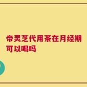 帝灵芝代用茶在月经期可以喝吗