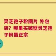 灵芝孢子粉图片 外包装？哪里买破壁灵芝孢子粉最正宗